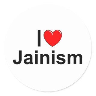 I Love (Heart) Jainism Classic Round Sticker