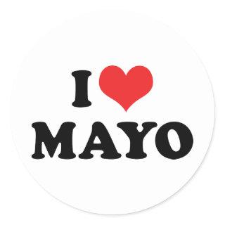 I Love Heart Mayo - Mayonnaise Lover Classic Round Sticker