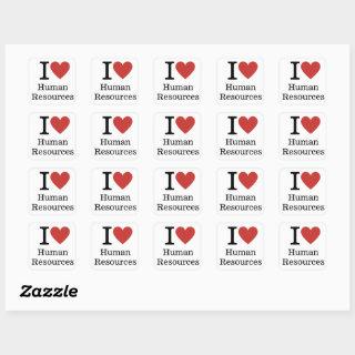 I ❤️ Love Human Resources STICKERS