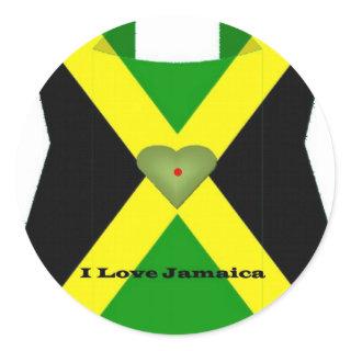 I Love Jamaica Have a Nice Day and a Better Night Classic Round Sticker