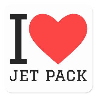 I love jet pack square sticker