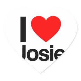 i love josie heart sticker