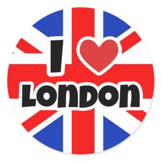 I love London Classic Round Sticker