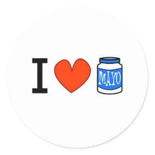 I Love Mayo! Classic Round Sticker
