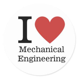 I ❤️ Love Mechanical Engineering STICKER