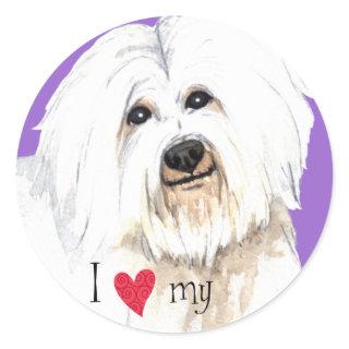 I Love my Coton de Tulear Classic Round Sticker
