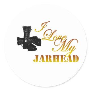 I Love My Jarhead 4 Classic Round Sticker