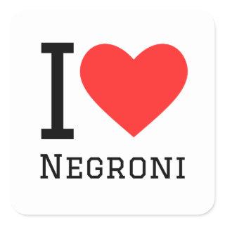 I love Negroni  Square Sticker