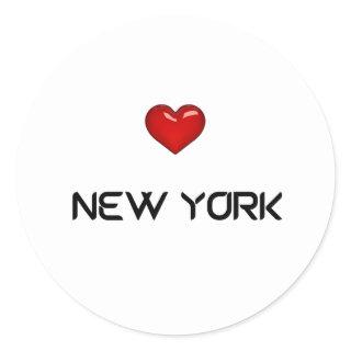 I love new York  Classic Round Sticker