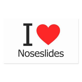 I Love Noseslides Rectangular Sticker