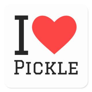 I love pickle square sticker