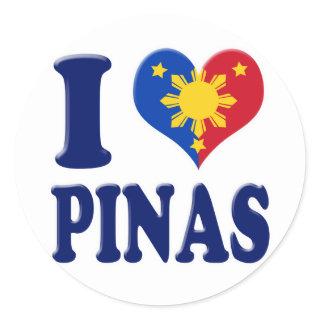 I Love Pinas Classic Round Sticker