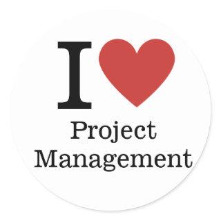 I ❤️ Love Project Management STICKER