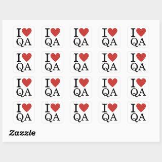 I ❤️ Love QA - Quality Assurance STICKER