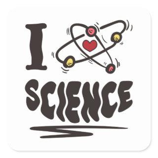 I love Science Square Sticker