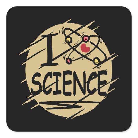 I love Science Square Sticker