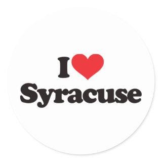 I Love Syracuse Classic Round Sticker