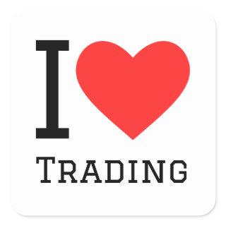 I love trading square sticker