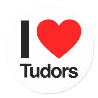i love tudors classic round sticker