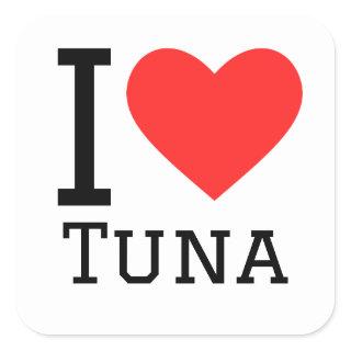 I love tuna square sticker