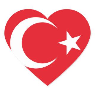 I love Turkey Heart Sticker