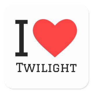 I love twilight square sticker