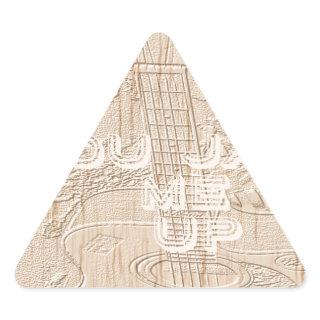 I love wood going brown Hakuna Matata Triangle Sticker