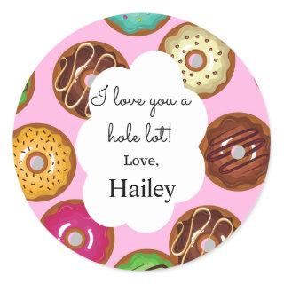 I Love You a Hole Lot Valentine's Day Sticker