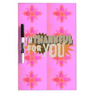 I’m Thankful for You: A Heartfelt Expression  Dry-Erase Board