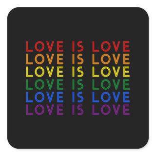 I Promise To Teach Love - Diversity, Equality and  Square Sticker