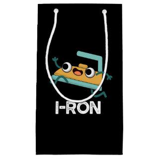 I-ron Funny Running Iron Pun Dark BG Small Gift Bag