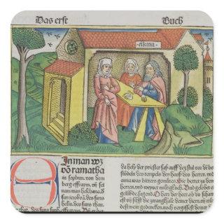 I Samuel 1:8 Elkanah comforts Hannah, from the 'Nu Square Sticker