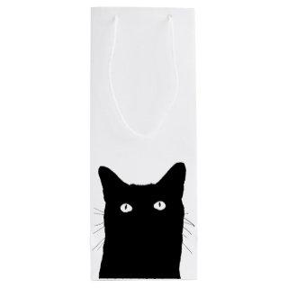 I See Cat Click to Select a Custom Color Wine Gift Bag