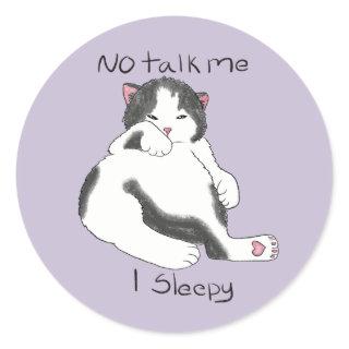 I Sleepy Classic Round Sticker
