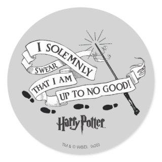 I Solemnly Swear That I Am Up To No Good Classic Round Sticker