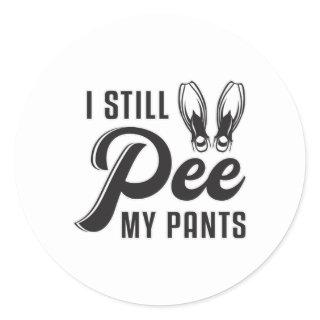 I Still Pee My Pants Scuba Diving Diver Ocean Dive Classic Round Sticker