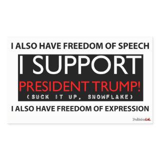 I Support President Trump Sticker