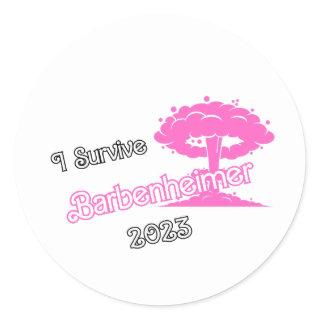 I Survive Barbenheimer 2023 Classic Round Sticker
