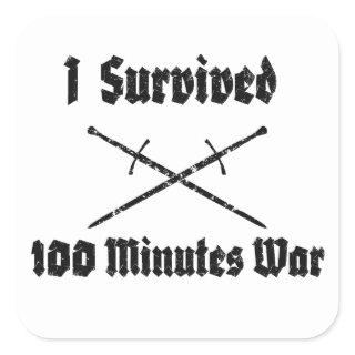 I Survived 100 Minutes War Sticker