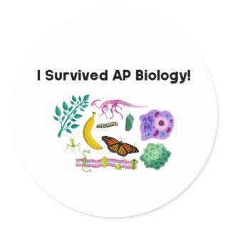 I Survived AP Biology! Classic Round Sticker
