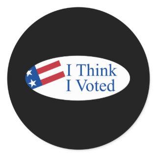 I think I voted Classic Round Sticker