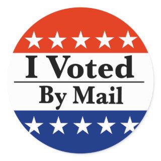 I Voted By Mail Classic Round Sticker