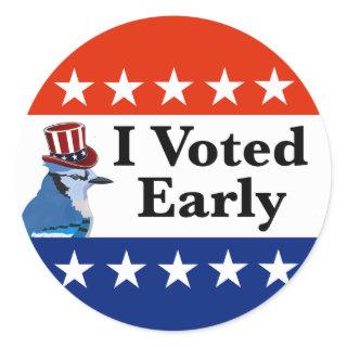 I Voted Early 2026 Elections Classic Round Sticker