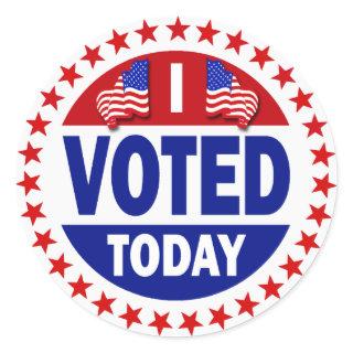 I Voted Today Classic Round Sticker