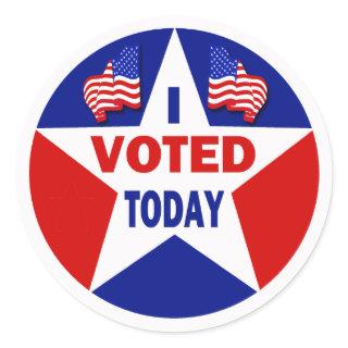 I Voted Today Classic Round Sticker