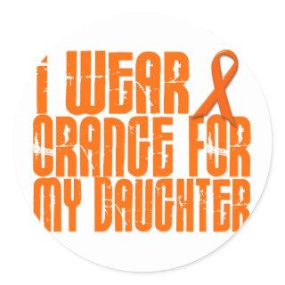 I Wear Orange For My Daughter 16 Classic Round Sticker