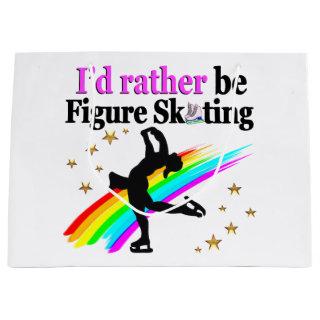 I WOULD RATHER BE FIGURE SKATING LARGE GIFT BAG