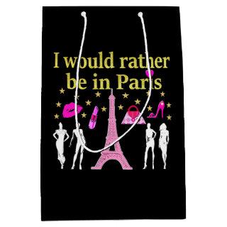 I WOULD RATHER BE IN PARIS MEDIUM GIFT BAG