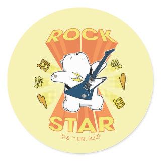 Ice Bear - Rock Star Classic Round Sticker
