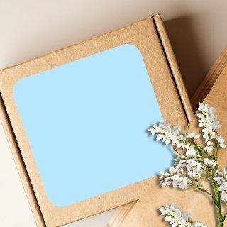 Ice Blue Solid Color | Classic | Elegant Square Sticker